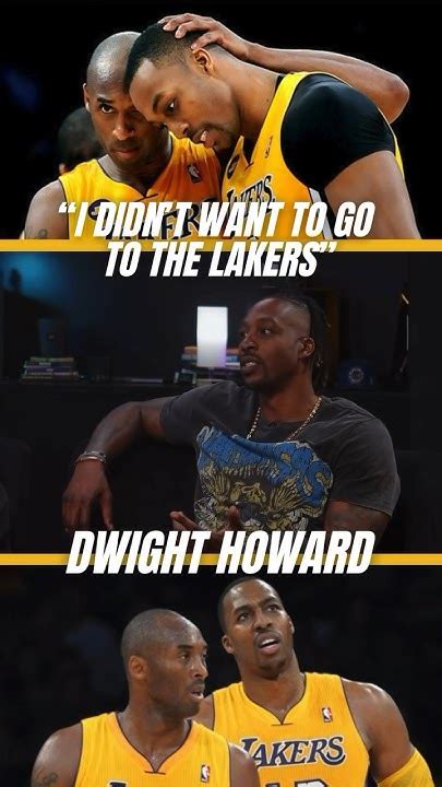 Dwight Howard on not wanting to join the Lakers: I wanted to go .